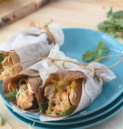 Fajitas de poulet de Janzé revisitées à la bretonne