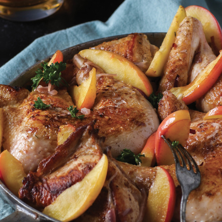 Poulet de Janzé à la normande