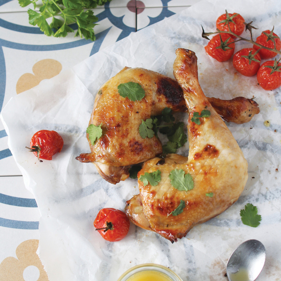 Poulet de Janzé au barbecue