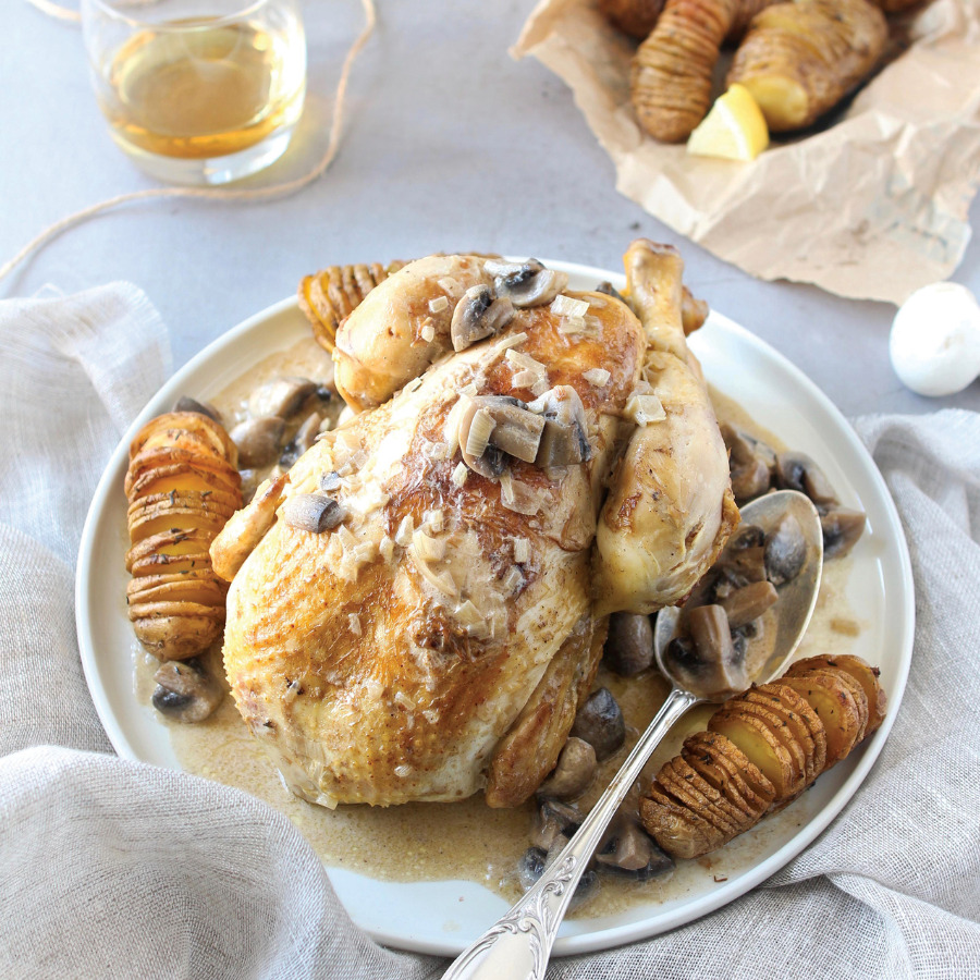 Poulet de Janzé au miel