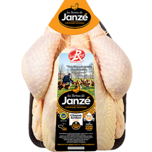 chapon fermier blanc de janze