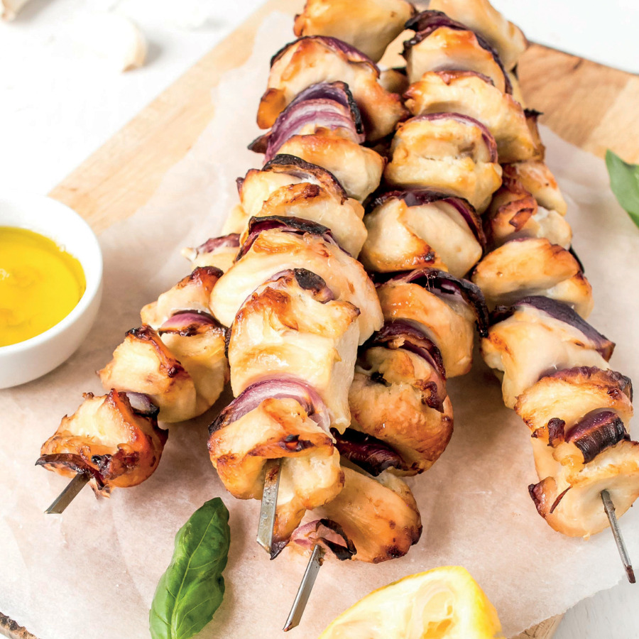 Brochettes de poulet de Janzé au barbecue - Les Fermes de Janzé