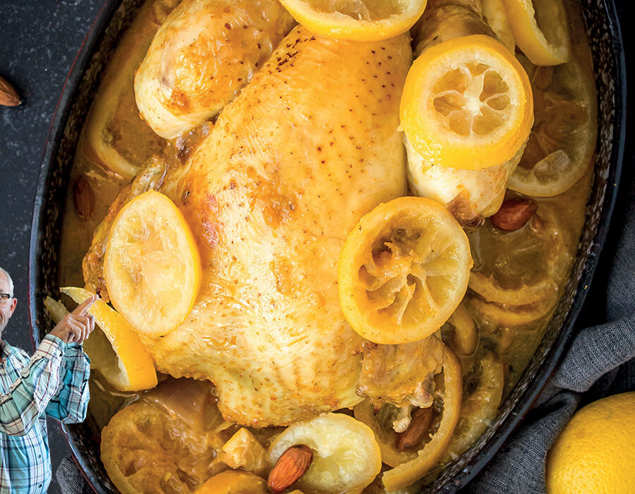 Poulet de Janzé aux épices et citrons confits - Les Fermes de Janzé