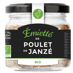 émietté de poulet de janzé BIO