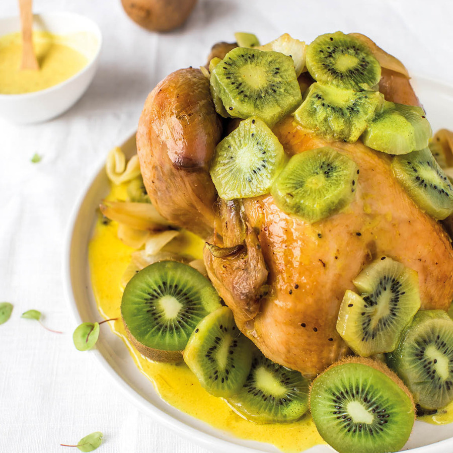 Poulet de Janzé Curry et Kiwi